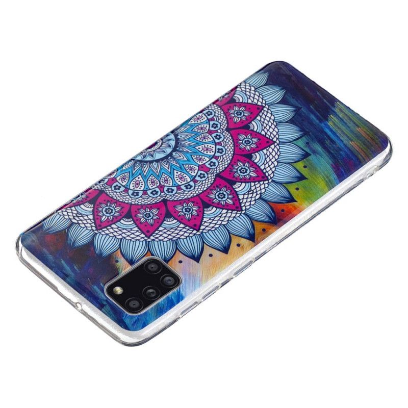 Etui Samsung Galaxy A31 Mandala W Kolorze Fluorescencyjnym Etui Ochronne