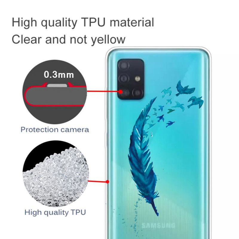 Etui Samsung Galaxy A31 Piękne Pióro