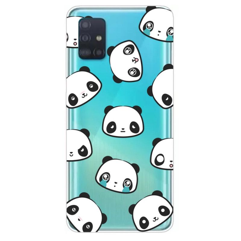 Etui Samsung Galaxy A31 Przezroczyste Sentymentalne Pandy Etui Ochronne