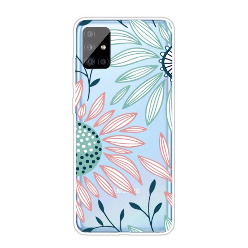 Etui Samsung Galaxy A31 Przezroczysty Kwiat