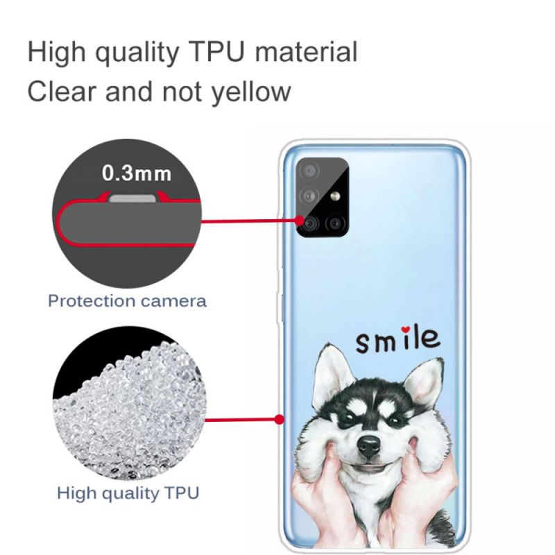 Etui Samsung Galaxy A31 Uśmiechnięty Pies Etui Ochronne