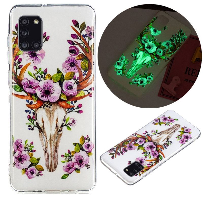 Futerały Samsung Galaxy A31 Etui na Telefon Fluorescencyjny Kwiecisty Łoś