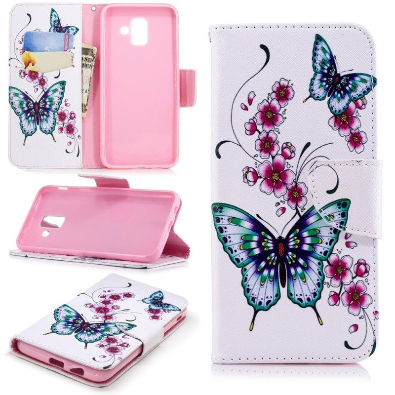 Etui Folio Samsung Galaxy A6 Cudowne Motyle