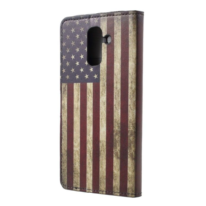 Etui Folio Samsung Galaxy A6 Flaga Usa Etui Ochronne