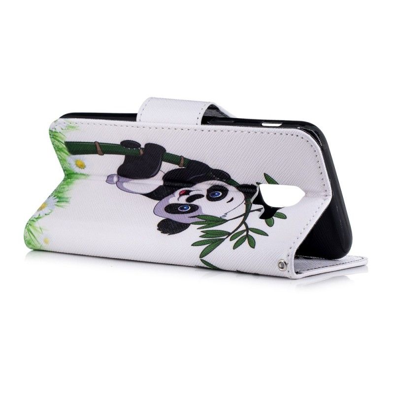 Etui Folio Samsung Galaxy A6 Panda Na Bambusie