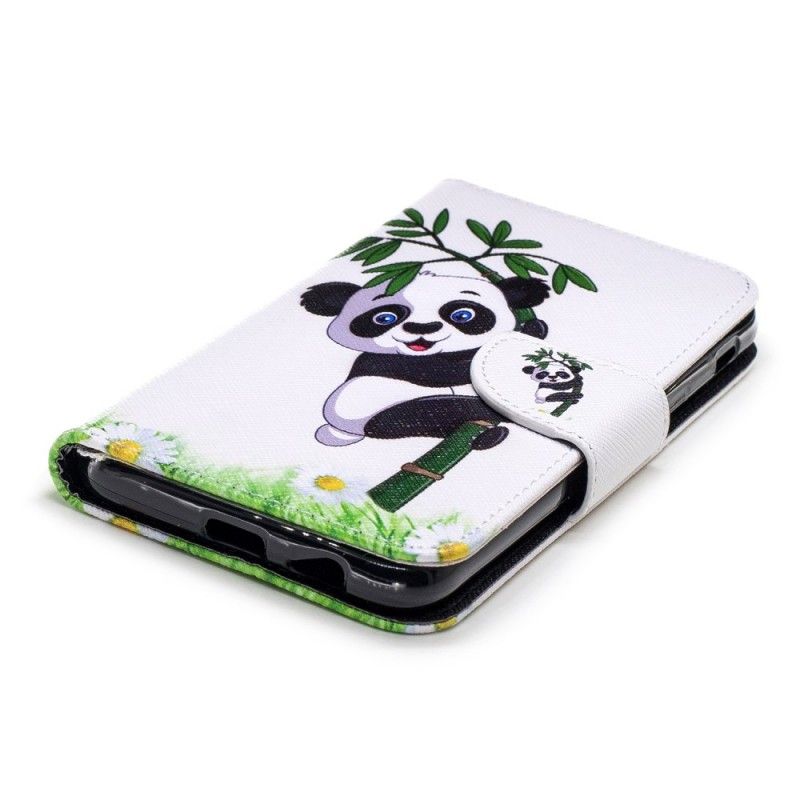 Etui Folio Samsung Galaxy A6 Panda Na Bambusie