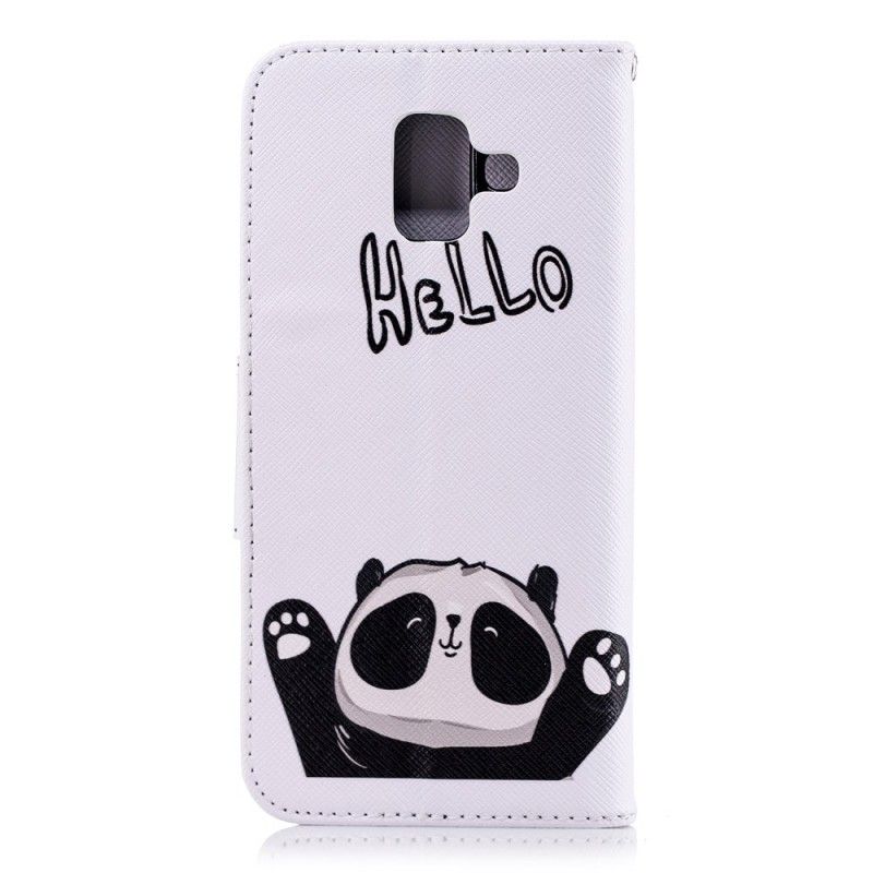 Etui Folio Samsung Galaxy A6 Witaj Panda Etui Ochronne