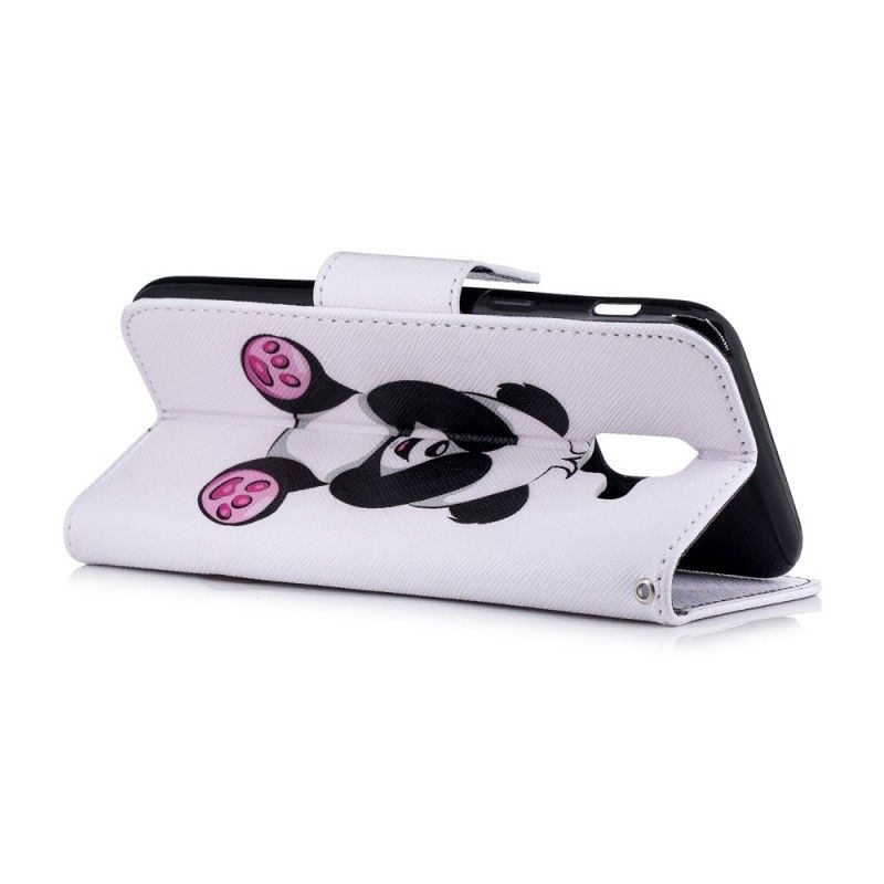 Etui Folio Samsung Galaxy A6 Zabawna Panda Etui Ochronne