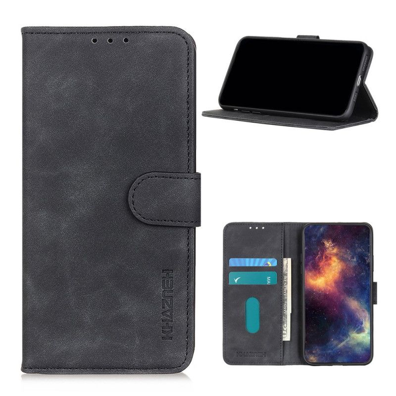 Etui Folio Huawei P Smart 2021 Czerwony Czarny Efekt Skóry Khazneh W Stylu Vintage Etui Ochronne