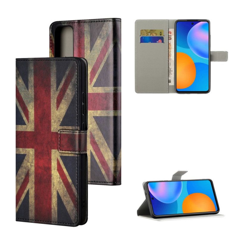 Etui Folio Huawei P Smart 2021 Flaga Angielska