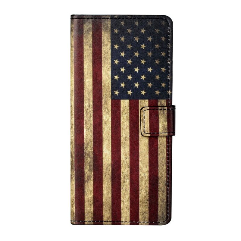 Etui Folio Huawei P Smart 2021 Flaga Usa