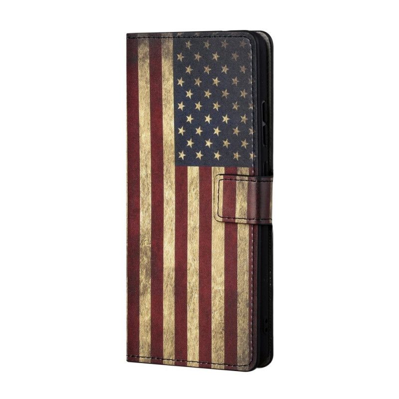 Etui Folio Huawei P Smart 2021 Flaga Usa