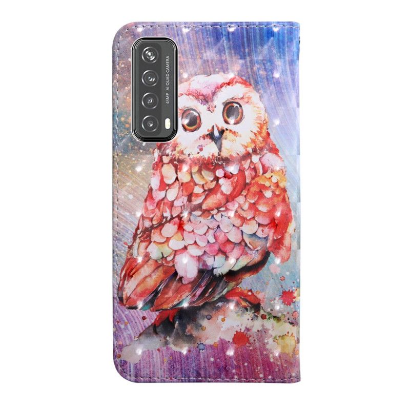 Etui Folio Huawei P Smart 2021 Jasna Plamka Zarodka Sowy