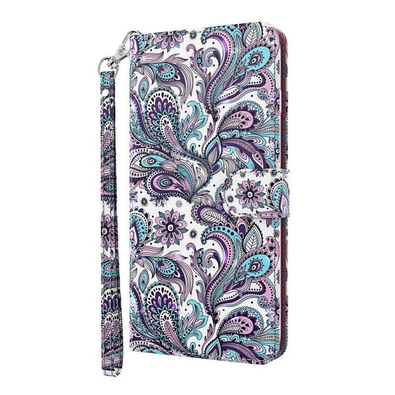 Etui Folio Huawei P Smart 2021 Kwiaty Wzorzyste