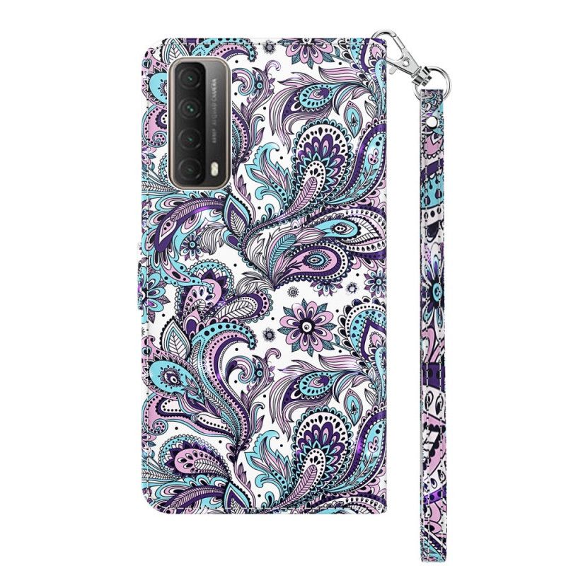 Etui Folio Huawei P Smart 2021 Kwiaty Wzorzyste