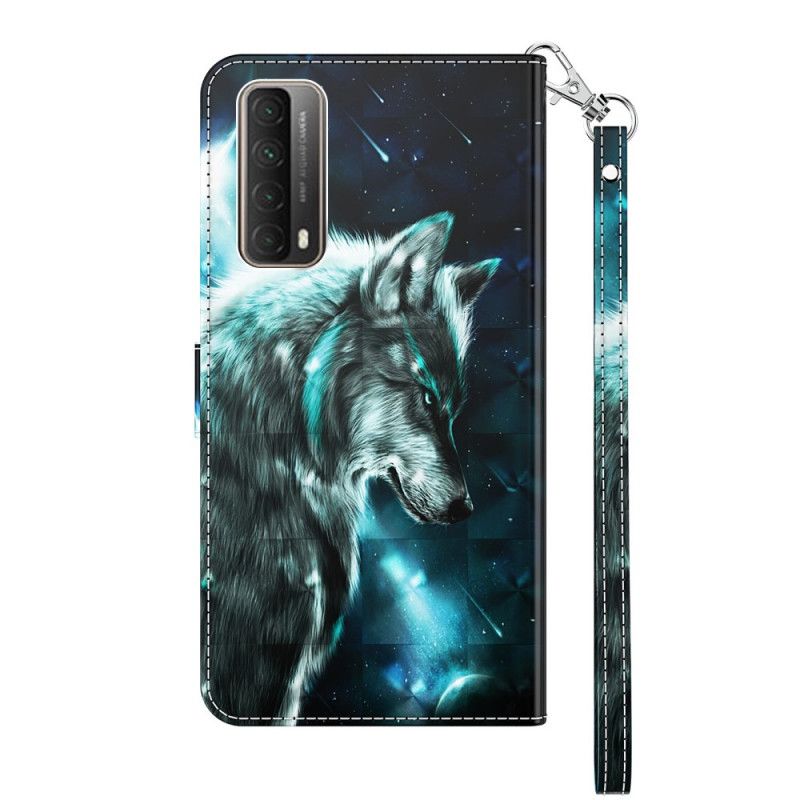 Etui Folio Huawei P Smart 2021 Majestatyczny Wilk