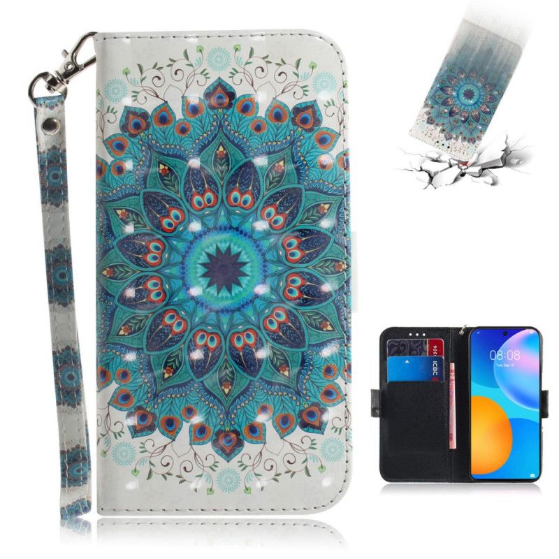 Etui Folio Huawei P Smart 2021 Mistrzowska Mandala Ze Stringami