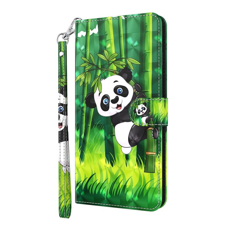 Etui Folio Huawei P Smart 2021 Panda I Bambus Etui Ochronne