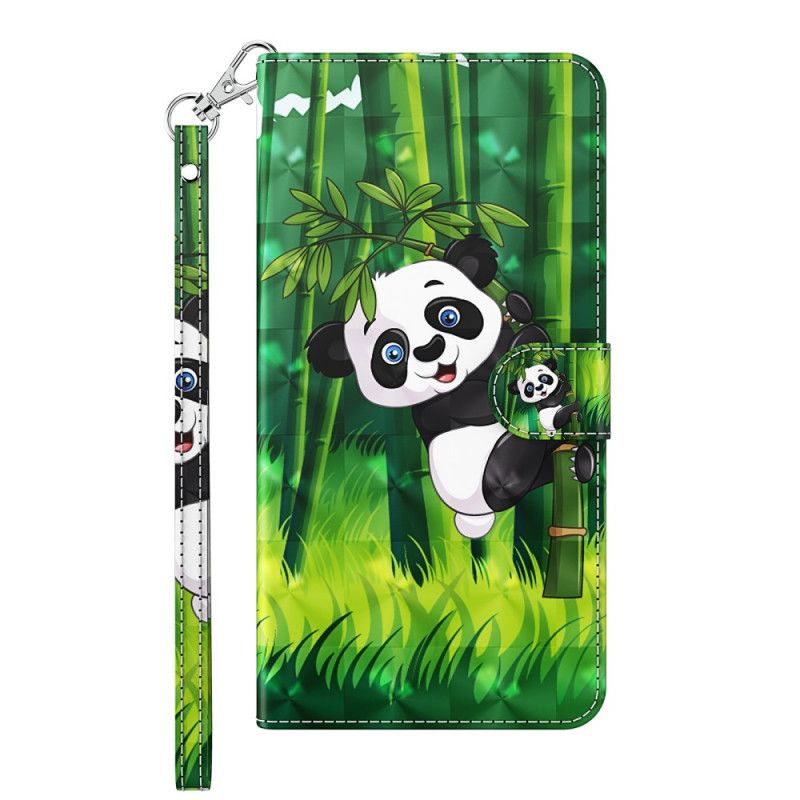 Etui Folio Huawei P Smart 2021 Panda I Bambus Etui Ochronne