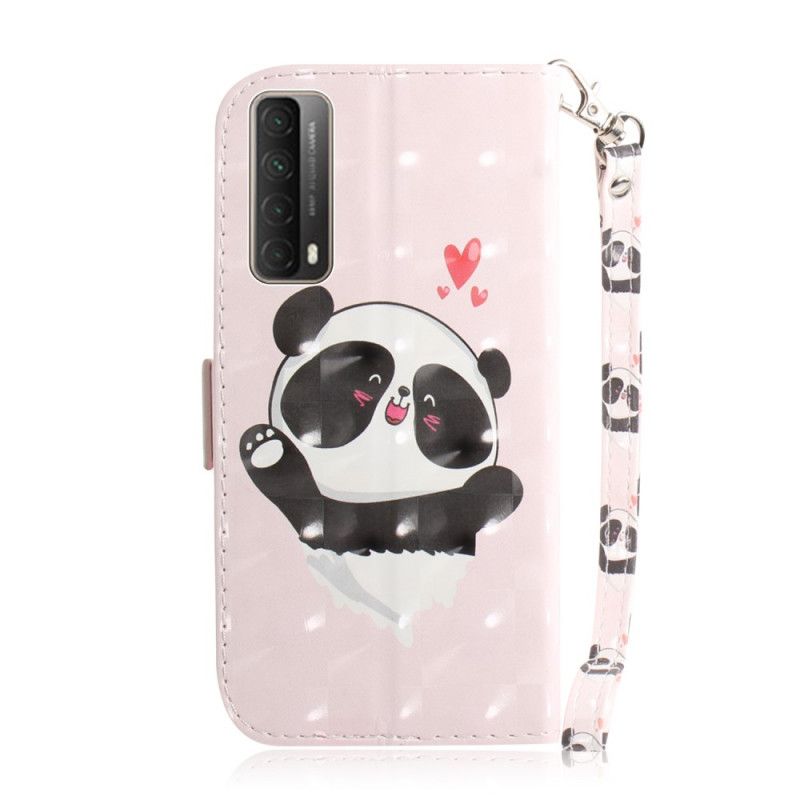 Etui Folio Huawei P Smart 2021 Panda Love Ze Stringami Etui Ochronne