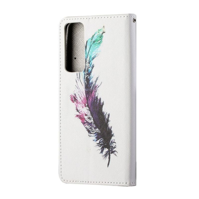 Etui Folio Huawei P Smart 2021 Pióro Ze Stringami