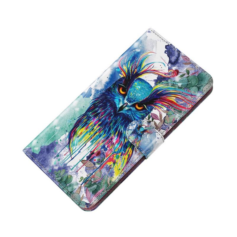 Etui Folio Huawei P Smart 2021 Ptak Akwarelowy