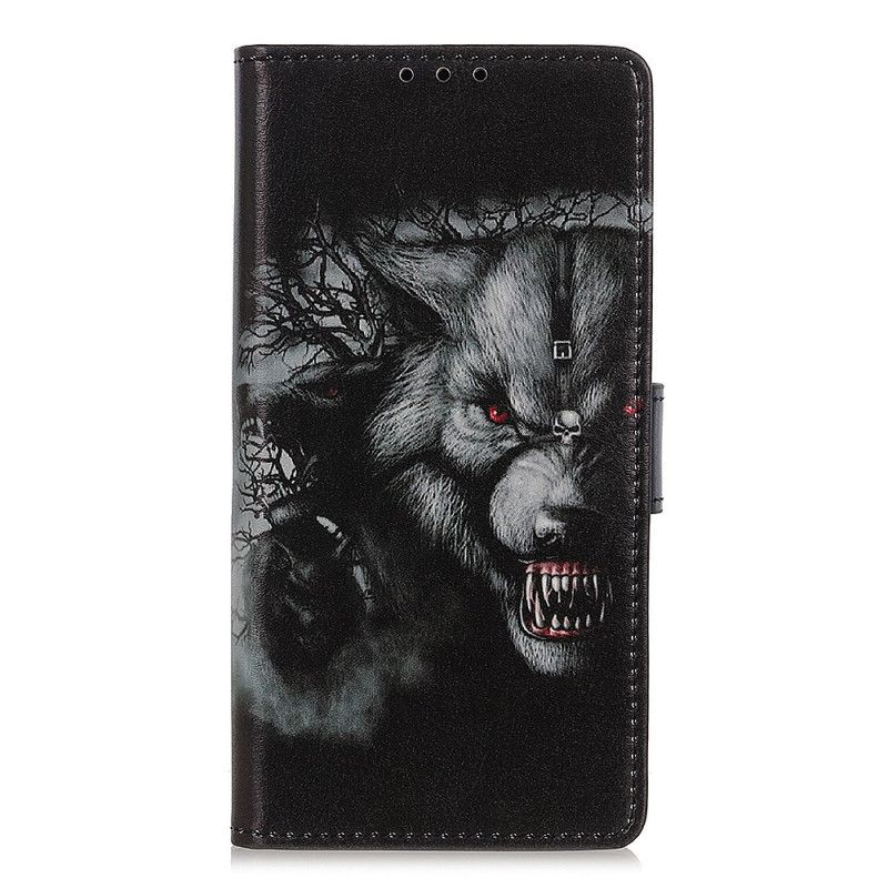 Etui Folio Huawei P Smart 2021 Wilkołak Etui Ochronne