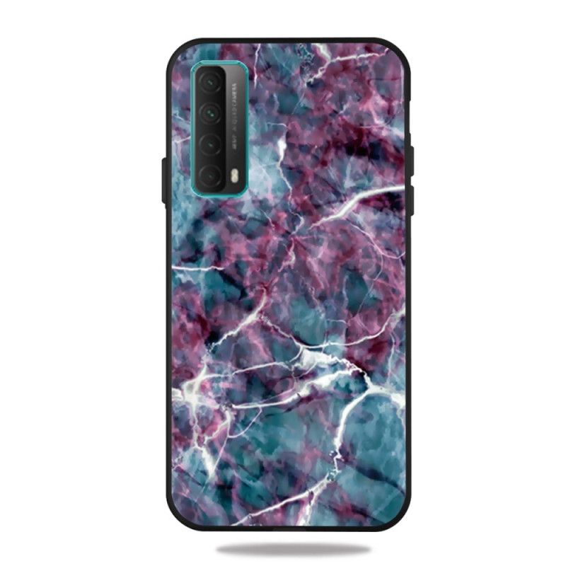 Etui Huawei P Smart 2021 Fioletowy Marmur