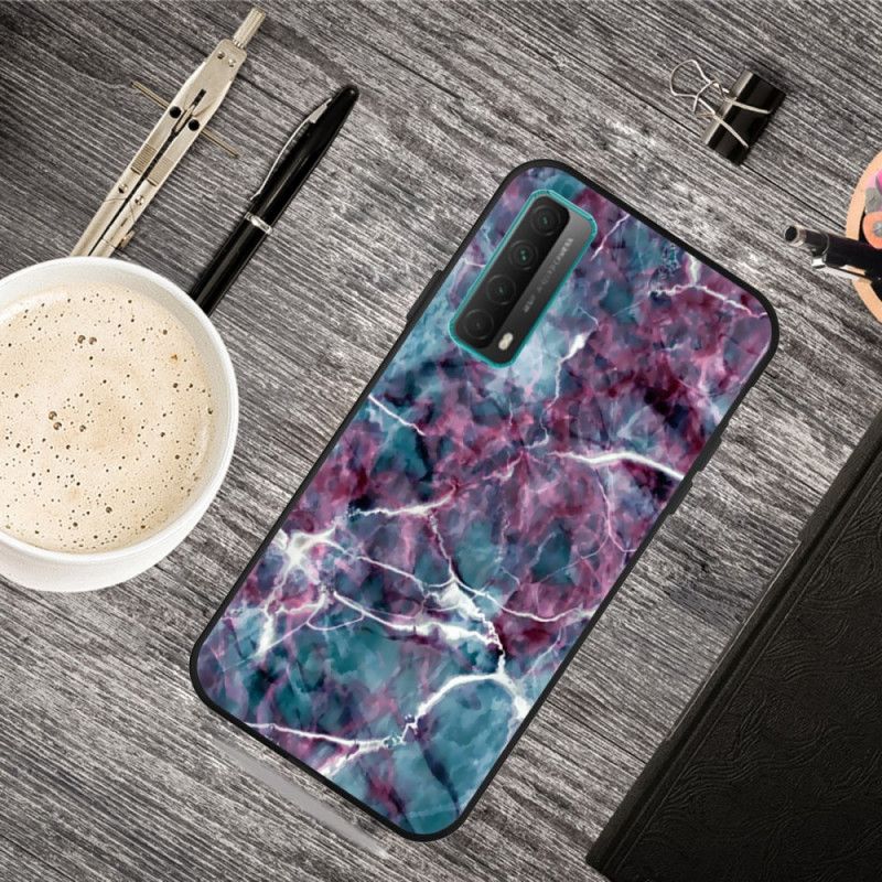 Etui Huawei P Smart 2021 Fioletowy Marmur