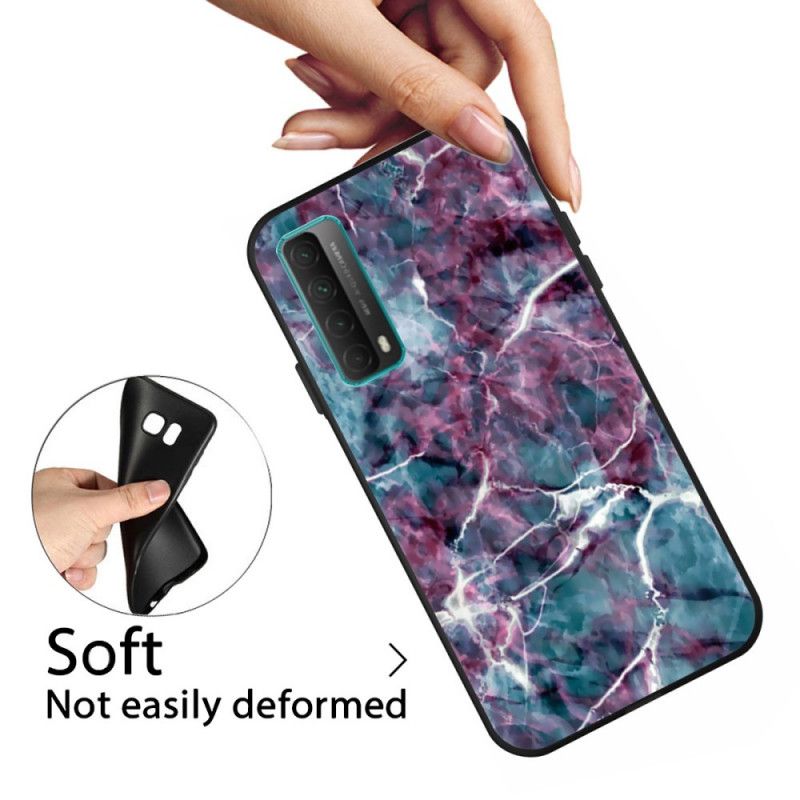 Etui Huawei P Smart 2021 Fioletowy Marmur