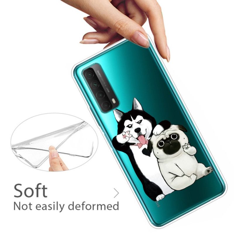 Etui Huawei P Smart 2021 Śmieszne Psy