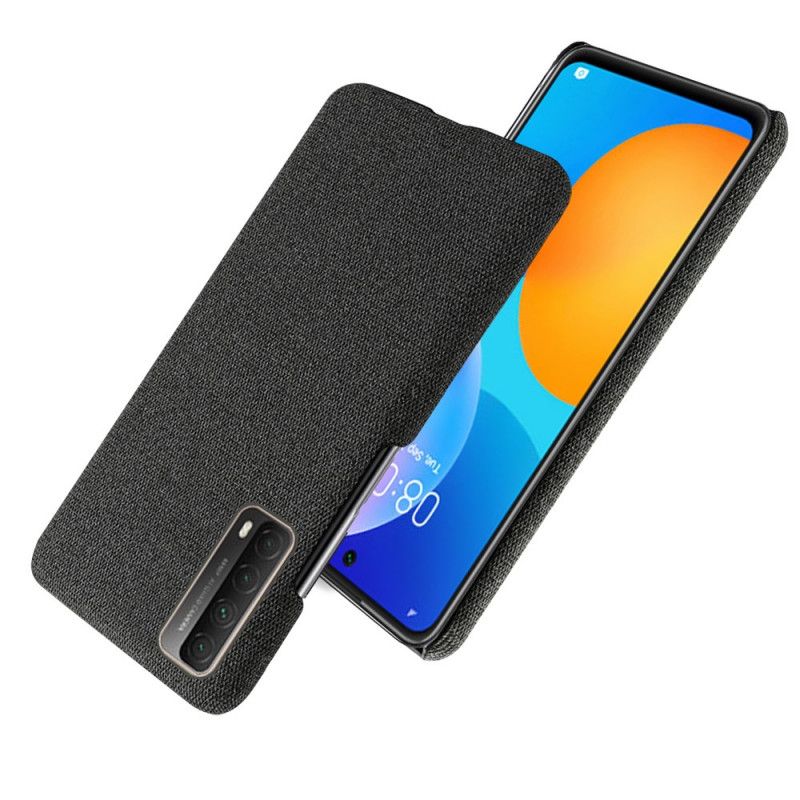 Etui Huawei P Smart 2021 Szary Czarny Tekstura Tkaniny Ksq Etui Ochronne