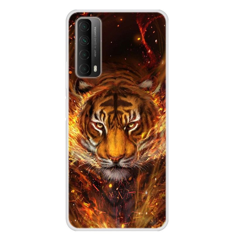 Etui Huawei P Smart 2021 Tygrys Ognisty