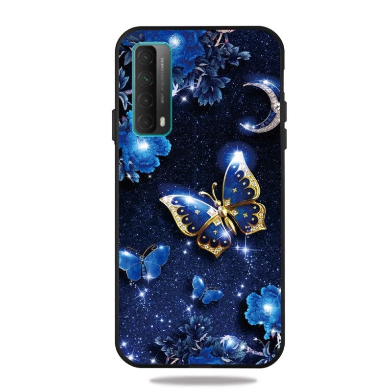 Etui Huawei P Smart 2021 Złoty Motyl Etui Ochronne