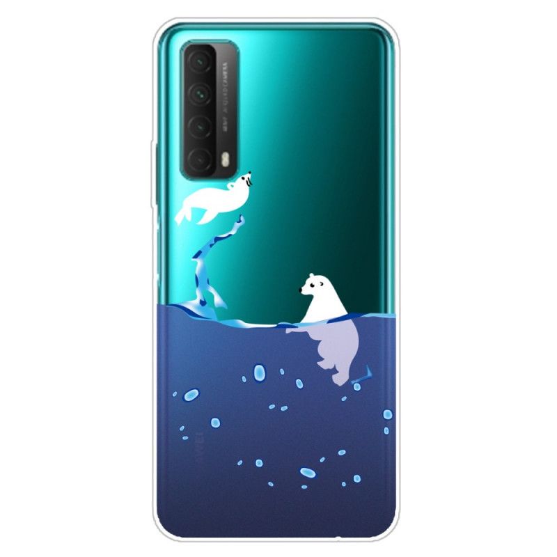 Futerały Huawei P Smart 2021 Etui na Telefon Gry Morskie