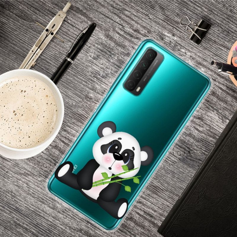 Futerały Huawei P Smart 2021 Etui na Telefon Przezroczysta Smutna Panda