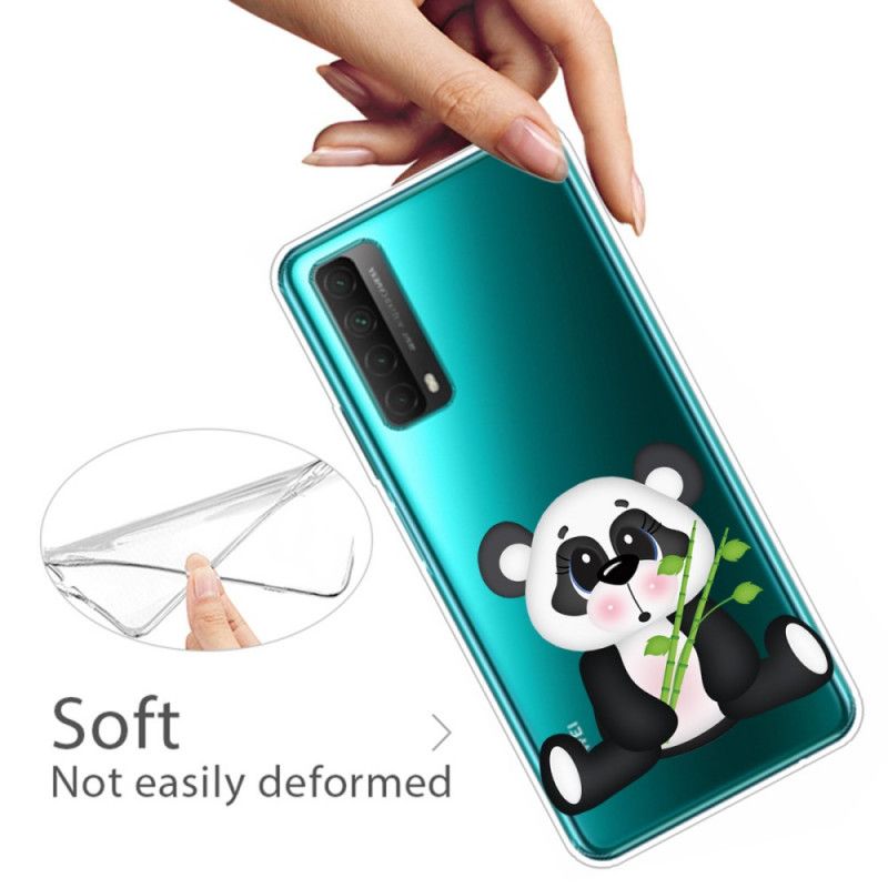 Futerały Huawei P Smart 2021 Etui na Telefon Przezroczysta Smutna Panda