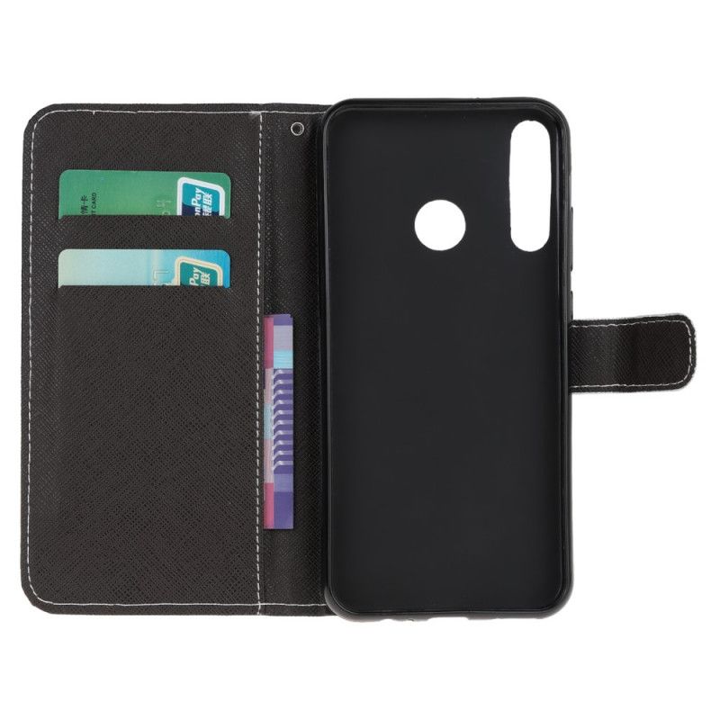 Etui Folio Huawei Y6p Czarne Oczy Kota Ze Stringami