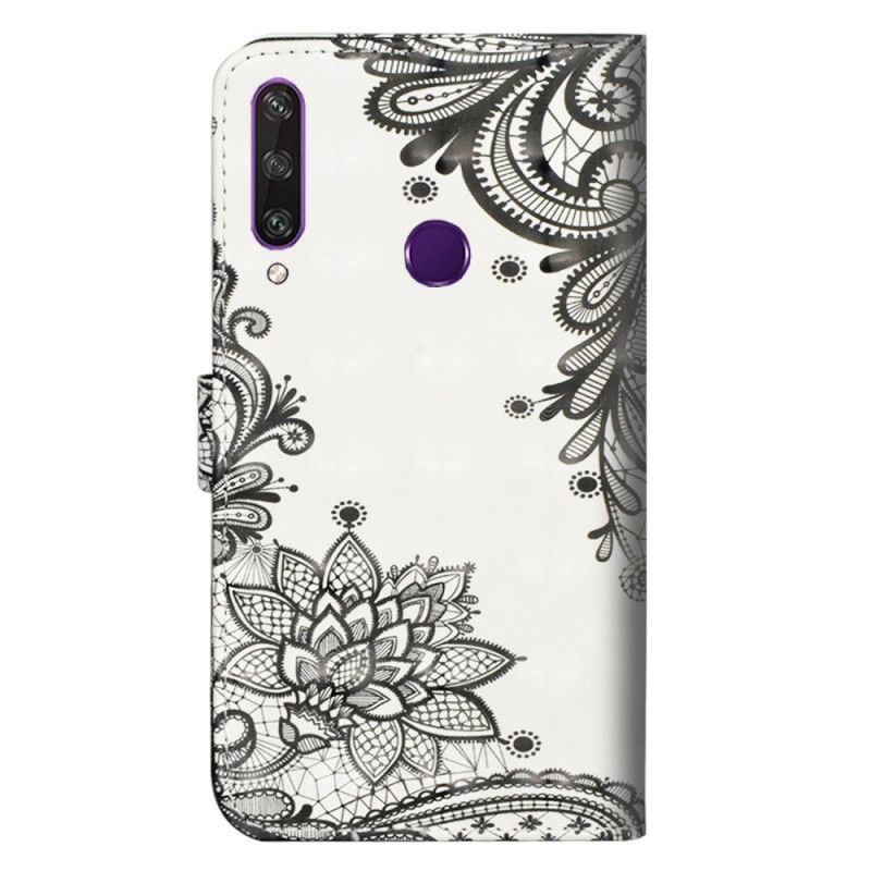 Etui Folio Huawei Y6p Elegancka Koronka Etui Ochronne