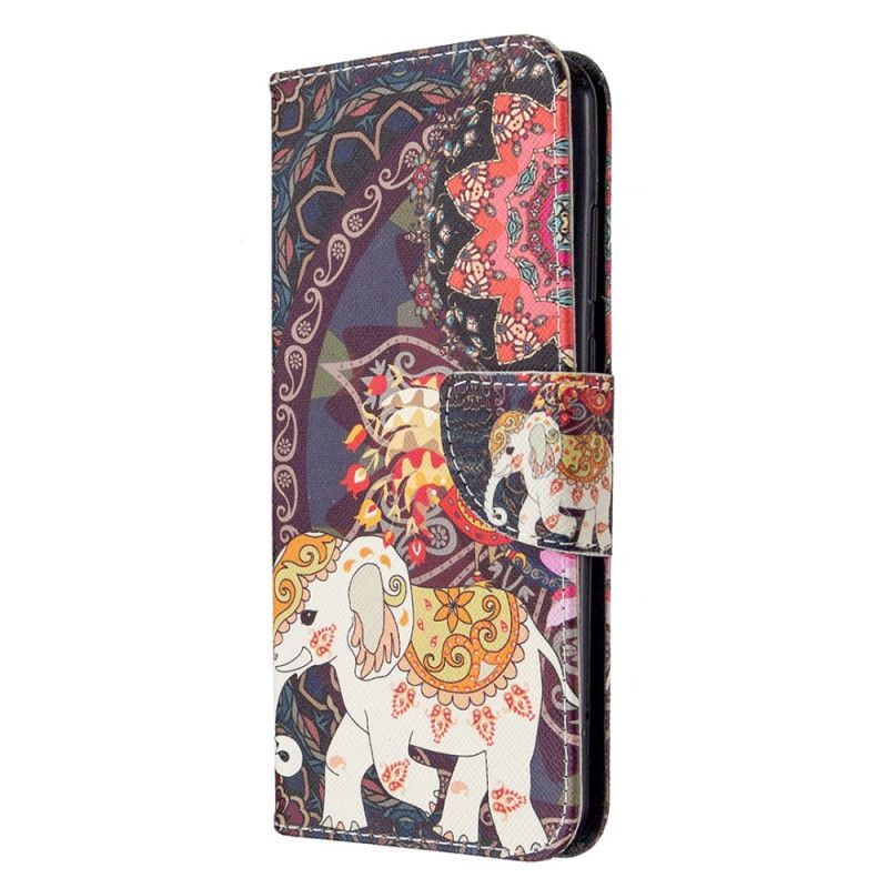 Etui Folio Huawei Y6p Etniczna Mandala Słonia