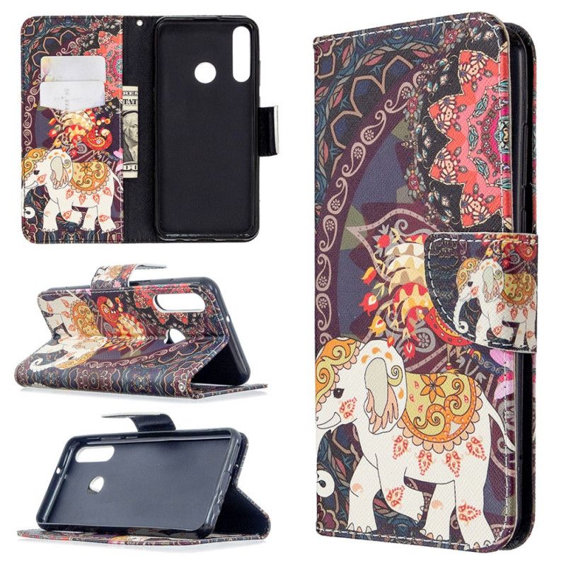 Etui Folio Huawei Y6p Etniczna Mandala Słonia