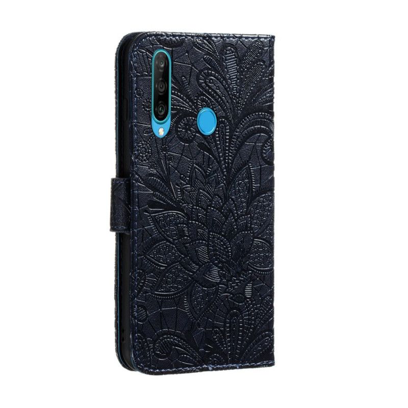 Etui Folio Huawei Y6p Fioletowy Szary Plemienne Stringi W Kwiaty Etui Ochronne