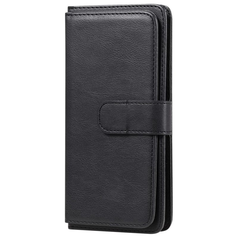 Etui Folio Huawei Y6p Granatowy Czarny Wielofunkcyjne Etui Na 10 Kart