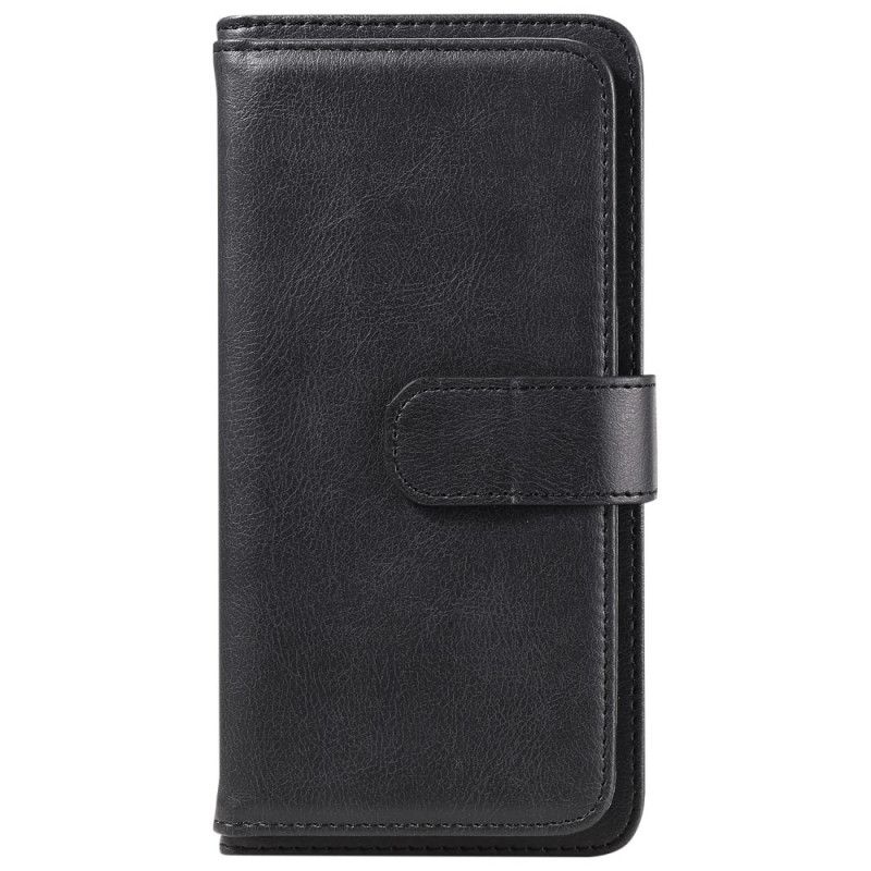 Etui Folio Huawei Y6p Granatowy Czarny Wielofunkcyjne Etui Na 10 Kart