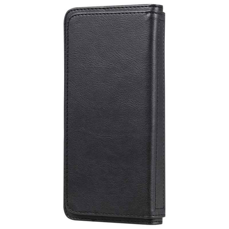 Etui Folio Huawei Y6p Granatowy Czarny Wielofunkcyjne Etui Na 10 Kart