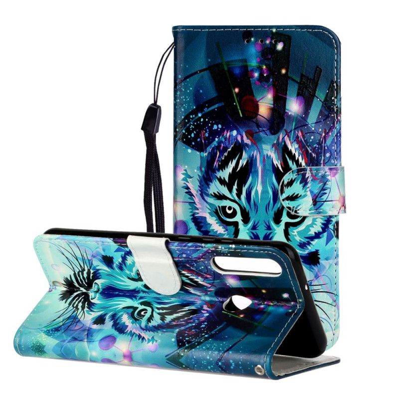 Etui Folio Huawei Y6p Lodowy Tygrys Etui Ochronne