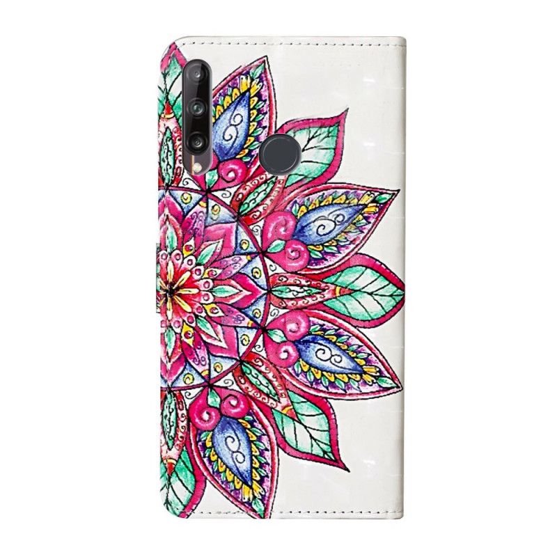 Etui Folio Huawei Y6p Narysowana Mandala