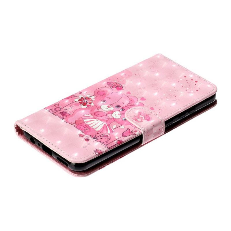 Etui Folio Huawei Y6p Pluszowe Misie Z Paskiem