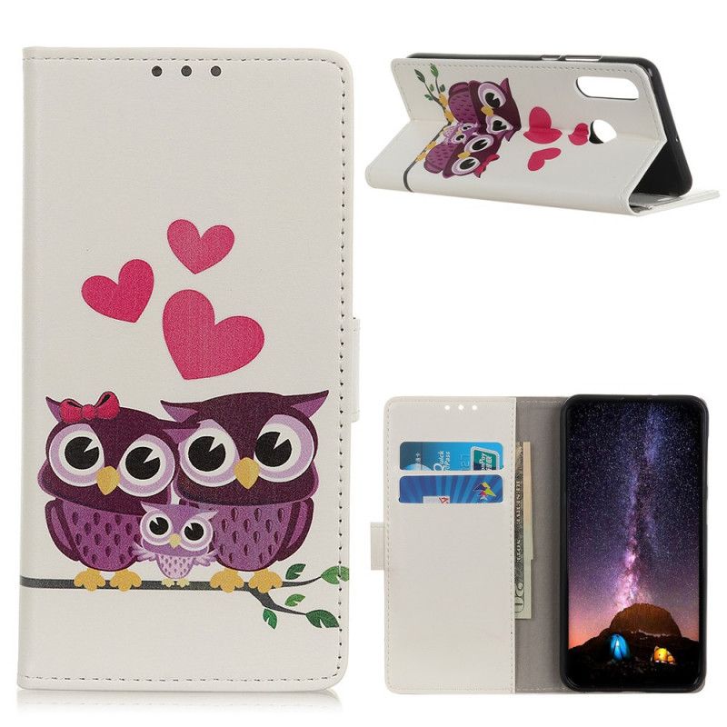 Etui Folio Huawei Y6p Rodzina Sów