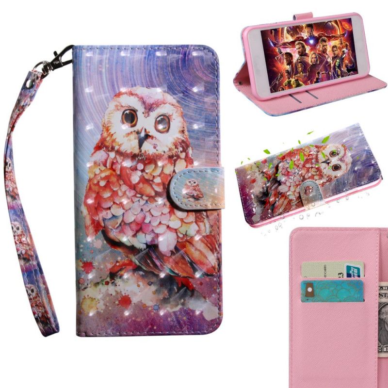 Etui Folio Huawei Y6p Sowa Malarza Etui Ochronne